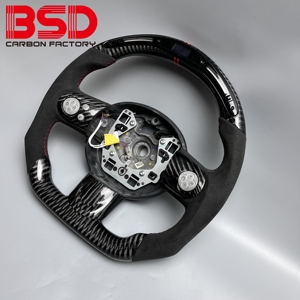 <span class=keywords><strong>Volant</strong></span> BSD en fibre de carbone pour <span class=keywords><strong>Mini</strong></span> Clubman Countryman <span class=keywords><strong>JCW</strong></span> <span class=keywords><strong>Cooper</strong></span> S F55 Custom Real 6K Carbon Fiber LED - Product Image 3