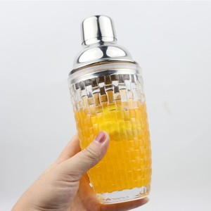 Coctelera de Vidrio Moderna <span class=keywords><strong>Bossa</strong></span> <span class=keywords><strong>Nova</strong></span> de 400 ml con Coctelera para Bartender para Martini - Product Image 1