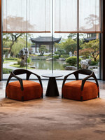 Fauteuil en tissu de style américain moderne pour salon, fauteuil de détente haut de gamme de luxe léger pour la maison