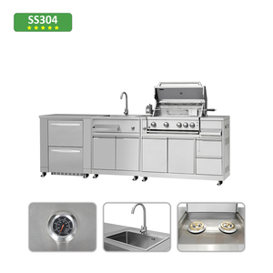 outdoor kitchen Independent R&D stainless steel set island cabinets bbq grill garden outdoor kitchen cabinet