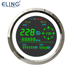 Eling không thấm nước kỹ thuật số GPS Đồng hồ tốc độ đo tốc độ với rpm tachometer cho Thuyền biển xe xe máy 12V 24V 85mm - Product Image 3