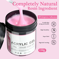 Prix Usine 150ml Polygel UV LED Transparent Couleur Nude Gelée Gel Constructeur Solide pour Extension et Renforcement des Ongles OEM