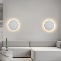 Lampe murale LED d'intérieur, lampe décorative pour salon, luminaire pour la maison, lampe pour grenier, lampe pour escalier, aluminium circulaire, AC 90-260 Volts