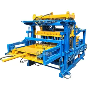 Tự động di động Stacker thủy lực rỗng khối bê tông Máy làm gạch QT 8-15