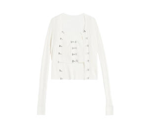 Knitted <strong>Cardigan</strong> Guangzhou Clothing Factory Two Pieces Custom Knit <strong>Sets</strong> Sweaters for Women <strong>Twin</strong> <strong>Set</strong> Crop Top Sweater - Product Image 5