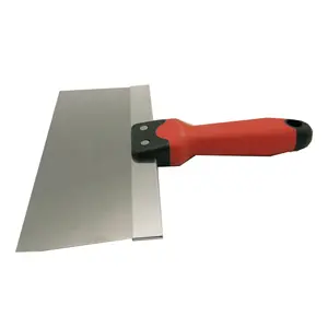 नरम पकड़ प्लास्टिक संभाल के साथ टेप चाकू स्टेनलेस स्टील ब्लेड पोटीन चाकू दीवार स्क्रेपर थोक