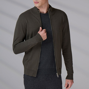 Customized High Quality Warm Top Anti-Pilling <b>Long</b> Sleeved Winter Zipper Sweater Knit Cotton <b>Cardigan</b> <b>for</b> <b>Men</b> - Product Image 4