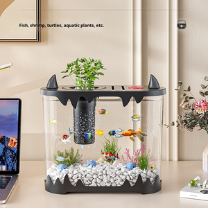 Tortue Fish tank Ménage Petit <span class=keywords><strong>Aquarium</strong></span> Haute Définition Transparent Écologique Aquariume De <span class=keywords><strong>Salon</strong></span> - Product Image 3
