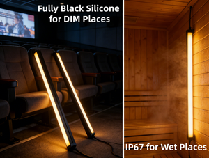 Bande LED Néon Noire CCT Réglable Étanche IP67 15*15mm DC24V Lumière Numérique Souple pour Éclairage d'Ambiance de Sauna avec Garantie de 5 Ans - Product Image 4