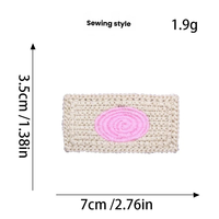 Patchs brodés en PU écologique Fruit Star Grandmother Gigi en forme de cœur à coudre pour vêtements d'enfants, sacs, chaussures, chapeaux, décoration DIY