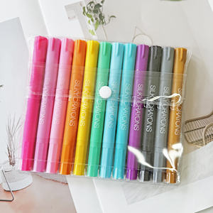 12 металлических мелков для малышей, легко держать безопасные художественные принадлежности для детей, легко чистить Детские мелки для раскрашивания - Product Image 4