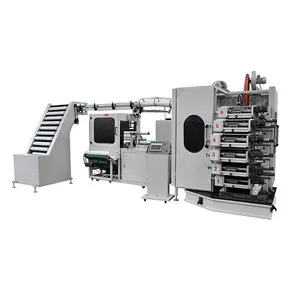 High quality automatic 6 color offset printing machine including automatic counting & packing