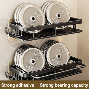 Estante organizador para ducha, estante autoadhesivo negro, estantes de <span class=keywords><strong>baño</strong></span>, cesta, estante de pared para accesorios de <span class=keywords><strong>baño</strong></span> - Product Image 6