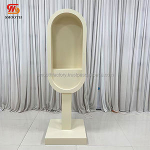 Nouvelle Arrivée : Cabine Téléphonique Moderne Beige SMOOTH Events avec Cadre Métallique pour Décoration de Mariage, Toile de Fond de Fête et Photo - Product Image 2