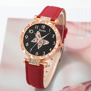 Reloj <span class=keywords><strong>de</strong></span> Mujer, Diseño Simple y Casual con Estrellas y Luna, <span class=keywords><strong>Calendario</strong></span>, Reloj <span class=keywords><strong>de</strong></span> Cuarzo <span class=keywords><strong>de</strong></span> Moda, Combinación <span class=keywords><strong>de</strong></span> Pulsera con Mariposa, YuSa104, Sin Caja - Product Image 3