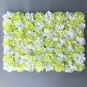 फैक्टरी बिक्री सस्ते शादी की सजावट प्लास्टिक कृत्रिम फूल दीवार