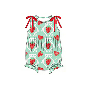 Pre-orden MOQ 5 Trendyism Boutique GLP Watermelon Lemon Bows para Bebés Niñas, Estampado Festivo de Verano, Algodón Orgánico, Spandex y Seda de Leche - Product Image 4