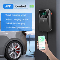 Borne de recharge murale intelligente pour véhicules électriques 7kW 11kW 22kW Type 2 avec contrôle WiFi via application Tuya – Marché mondial
