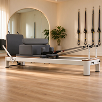 Lit de Pilates Reformer Commercial en Aluminium, Machine d'entraînement Pilates Complète avec Accessoires pour Studio de Yoga (Vente en Gros)