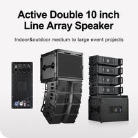 Sistema de Sonido Profesional de Doble Línea Activa de 10 Pulgadas para Conciertos, Escenarios y Eventos al Aire Libre