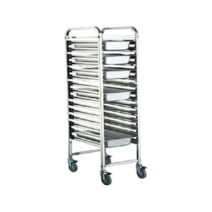 Panadería móvil tamaño completo Acero inoxidable mesa de vapor Pan Trolley hornear pan bandeja moño hoja Pan Rack Pizza pantalla Pan Rack - Product Image 1