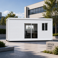 Maison préfabriquée modulaire en conteneur, structure en acier, bureau moderne, chambre d'hôtes, studio de jardin