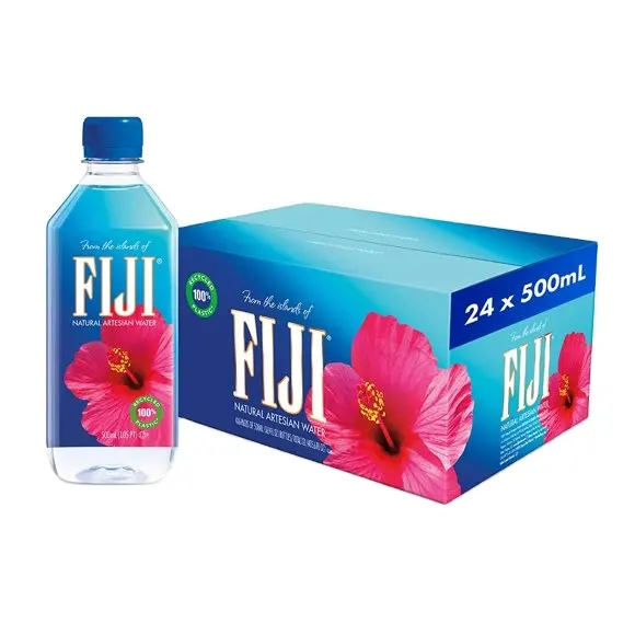 Caixa Água Fiji 24x500ml Água Mineral Natural Engarrafada Fiji 500ml x 24