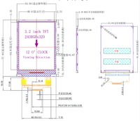 Module LCD d'affichage SPI MCU RGB LVDS personnalisé 1.77 2.4 2.8 3.54 5 6 7 8 10 10.1 pouces voiture TFT LCD rond carré Modules LCD TFT