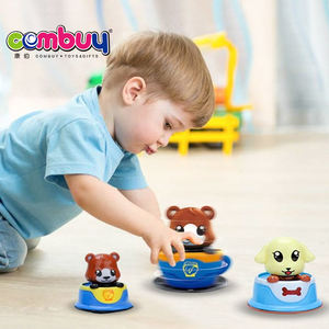 Giocattoli a Molla Miniatura con Animali Cartoon, Disco Volante Rotante - Product Image 3