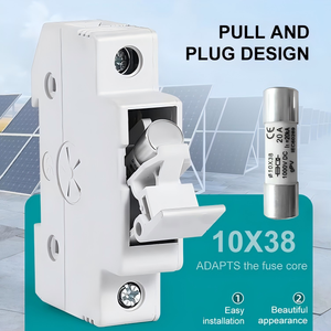 Fusible solaire photovoltaïque ZYPV-32 CE DC 1000V 10*38mm 2A 20A 32A avec boîte de support de fusible - Product Image 5