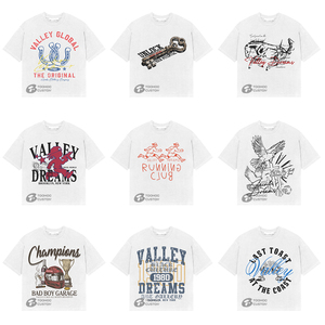 T-shirt Streetwear Homme 100% Coton 300 GSM Grammage Lourd Coupe Oversize Boxy Lavage Vintage Uni Personnalisable avec Logo Vente en Gros - Product Image 3