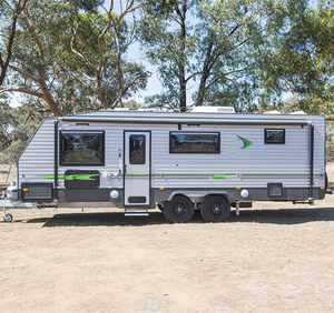2025 Nueva fábrica de fibra de vidrio remolque móvil todoterreno viaje Camping caravana con 3 literas para aventuras familiares al aire libre - Product Image 1