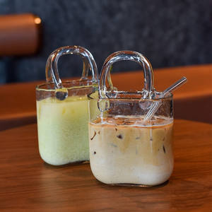 Vase en forme de sac à main en <span class=keywords><strong>verre</strong></span>, verres à boire pour jus et <span class=keywords><strong>vin</strong></span>, adaptés au bar et à la maison - Product Image 2