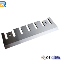 Ensemble de lames de déchiqueteuse industrielle à usage intensif à revêtement TiN rotatif et pour lames d'enclume avec composant de couteau à noyau