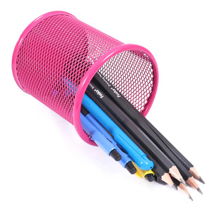 <span class=keywords><strong>Rosa</strong></span> solido e leggero in rete metallica portapenne tazza per <span class=keywords><strong>scrivania</strong></span> da ufficio <span class=keywords><strong>Organizer</strong></span> con rivestimento antiruggine - Product Image 2