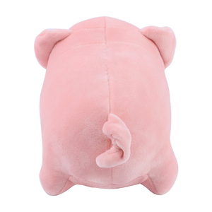 Doudou en peluche cochon brodé, doux et rond, avec doublure en maille, unisexe pour bébés et tout-petits, décoration de chambre d'enfant - Product Image 2