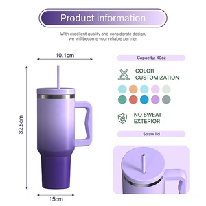 40oz Stainless Steel Sublimation Adventure Tumbler Mug with Handle BPA Free Wide Mouth Travel Coffee & Cold Water Bottle - Product Image 4