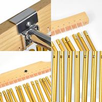 Percussion Instruments Gold Color 36 bar Wind Chimes with Stand