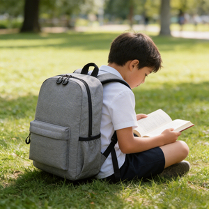 Gelory Wholesale Children Boys Girls School Bags Bookbag Custom Logo Solid Colors Oxford School <strong>Backpack</strong> for Teenergers - Product Image 2