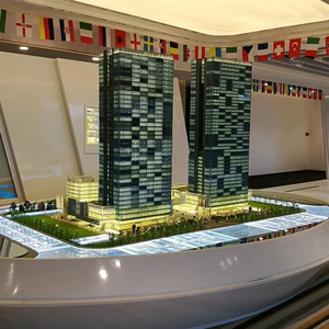 Modello Architettonico in Scala 1:100 Personalizzabile, <span class=keywords><strong>Progetto</strong></span> di Costruzione 3D con Illuminazione LED - Product Image 3