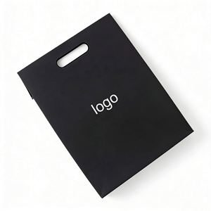 Custom Eco-Friendly Black Paper Shopping <b>Bag</b> With Die-Cut Handle Ideal for Brand Retail & <b>Gift</b> Packaging - Product Image 2