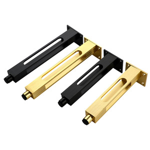 Aluminum Alloy Furniture <b>Leg</b> Hollow Adjustable Cabinet Support <b>Sofa</b> Coffee Table Minimalist Design Easy Installation - Product Image 1