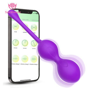 SacKnove kabellos vollständig silikon Mini-Training Kegel-Ball-Übungsgeräte vibrierend Sprungseier-App-Steuerung Vibrator für Damen Sexspielzeug - Product Image 1