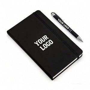 2026 Wholesale Promo Business Gift Printing Logo Pu Leather Hardcover <b>A5</b> <b>Diary</b> Journal Agendas Paper Notebook - Product Image 1