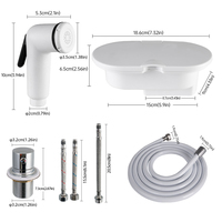 Boîte de douche marine encastrée chaude et froide avec douchette extractible pour bateau, camping-car, yacht
