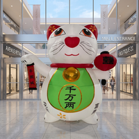 Ballon publicitaire gonflable en hélium modèle chat porte-bonheur Oxford