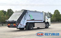 Camion poubelle écologique de 282 kWh, camionnette à ordures zéro émission pour services municipaux