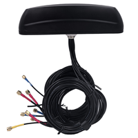 Antena Kombinasi Kendaraan Plastik Vertikal Omni Multi-Merek 4x4 MIMO 2G/3G/4G/5G LTE/UMTS/GPRS + 4x4 MIMO Wi-Fi + GPS