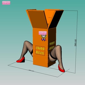 Holanda cumpleaños dibujos animados <span class=keywords><strong>marioneta</strong></span> <span class=keywords><strong>medias</strong></span> piernas caja inflable piernas ouwe doos globo - Product Image 2