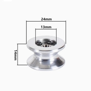Polea Tensora de Acero Cromado para Trefilado de Alambre 24*14 con Distancia entre Orificios de Fijación de 30mm - Product Image 1